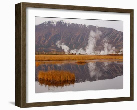 Geysers and Fumeroles of the Uzon Volcano, Kronotsky Zapovednik Reserve, Kamchatka, Russia-Igor Shpilenok-Framed Photographic Print