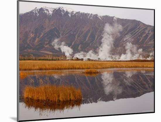 Geysers and Fumeroles of the Uzon Volcano, Kronotsky Zapovednik Reserve, Kamchatka, Russia-Igor Shpilenok-Mounted Photographic Print