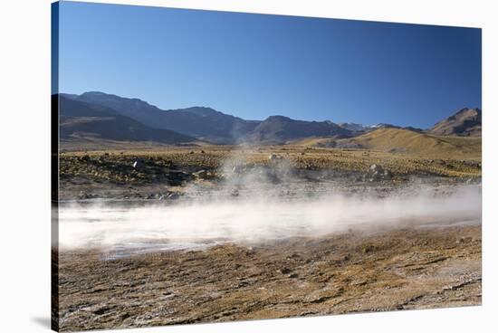 Geysers at Sol De Manana, Salar De Uyuni, Bolivia, South America-Mark Chivers-Stretched Canvas