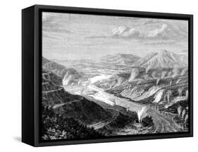 Geysers in Waikato, North Island, New Zealand, 1886-Lancelot-Framed Stretched Canvas