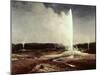 Geysers in Yellowstone Park-Albert Bierstadt-Mounted Giclee Print