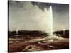 Geysers in Yellowstone Park-Albert Bierstadt-Stretched Canvas