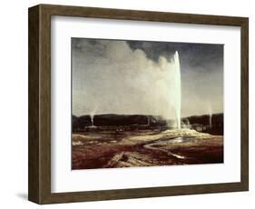 Geysers in Yellowstone Park-Albert Bierstadt-Framed Giclee Print