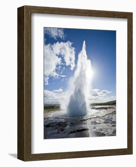 Geysir, Haukadalur Valley, Iceland, Polar Regions-Ben Pipe-Framed Photographic Print