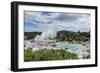 Geysirfield in the Te Puia Maori Cultural Center, Rotorura, North Island, New Zealand, Pacific-Michael Runkel-Framed Photographic Print