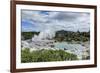 Geysirfield in the Te Puia Maori Cultural Center, Rotorura, North Island, New Zealand, Pacific-Michael Runkel-Framed Photographic Print