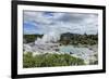 Geysirfield in the Te Puia Maori Cultural Center, Rotorura, North Island, New Zealand, Pacific-Michael Runkel-Framed Photographic Print