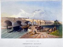 London and Greenwich Railway Bridge over the Neckinger Road, Bermondsey, London, 1836-GF Bragg-Giclee Print