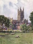 Glos Cathedral 1927-GF Nicholls-Art Print