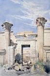 Entrance to the Temple of Ramses Iii, Egypt, 19th Century-GF Weston-Framed Stretched Canvas