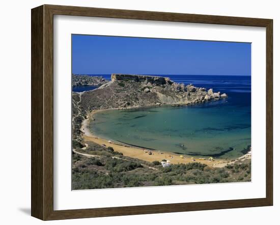 Ghajn Tuffieha Bay, Malta, Mediterranean, Europe-Stuart Black-Framed Photographic Print