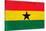 Ghana Flag Design with Wood Patterning - Flags of the World Series-Philippe Hugonnard-Stretched Canvas