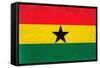 Ghana Flag Design with Wood Patterning - Flags of the World Series-Philippe Hugonnard-Framed Stretched Canvas