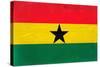 Ghana Flag Design with Wood Patterning - Flags of the World Series-Philippe Hugonnard-Stretched Canvas