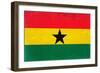Ghana Flag Design with Wood Patterning - Flags of the World Series-Philippe Hugonnard-Framed Art Print