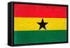Ghana Flag Design with Wood Patterning - Flags of the World Series-Philippe Hugonnard-Framed Stretched Canvas