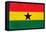 Ghana Flag Design with Wood Patterning - Flags of the World Series-Philippe Hugonnard-Framed Stretched Canvas