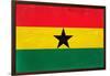 Ghana Flag Design with Wood Patterning - Flags of the World Series-Philippe Hugonnard-Framed Art Print