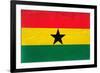 Ghana Flag Design with Wood Patterning - Flags of the World Series-Philippe Hugonnard-Framed Art Print