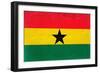 Ghana Flag Design with Wood Patterning - Flags of the World Series-Philippe Hugonnard-Framed Premium Giclee Print