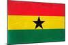 Ghana Flag Design with Wood Patterning - Flags of the World Series-Philippe Hugonnard-Mounted Premium Giclee Print