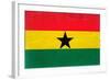 Ghana Flag Design with Wood Patterning - Flags of the World Series-Philippe Hugonnard-Framed Art Print