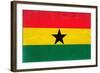 Ghana Flag Design with Wood Patterning - Flags of the World Series-Philippe Hugonnard-Framed Art Print