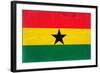 Ghana Flag Design with Wood Patterning - Flags of the World Series-Philippe Hugonnard-Framed Art Print