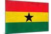 Ghana Flag Design with Wood Patterning - Flags of the World Series-Philippe Hugonnard-Mounted Art Print
