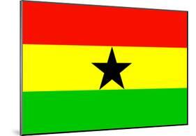 Ghana National Flag Poster Print-null-Mounted Poster