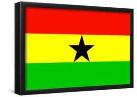 Ghana National Flag Poster Print-null-Framed Poster