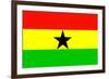 Ghana National Flag-null-Framed Art Print