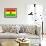 Ghana National Flag-null-Framed Art Print displayed on a wall