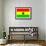 Ghana National Flag-null-Framed Art Print displayed on a wall