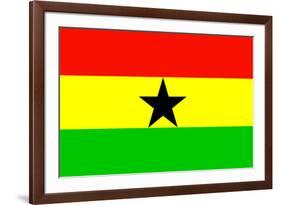 Ghana National Flag-null-Framed Art Print