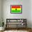 Ghana National Flag-null-Framed Art Print displayed on a wall