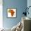 Ghana on Actual Map of Africa-michal812-Framed Premium Giclee Print displayed on a wall