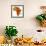 Ghana on Actual Map of Africa-michal812-Framed Premium Giclee Print displayed on a wall