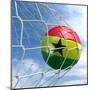 Ghanaian Soccer Ball in a Net-zentilia-Mounted Art Print