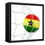 Ghanaian Soccer Ball in a Net-zentilia-Framed Stretched Canvas