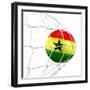 Ghanaian Soccer Ball in a Net-zentilia-Framed Art Print