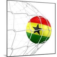 Ghanaian Soccer Ball in a Net-zentilia-Mounted Art Print
