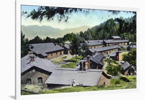 Gharial Barracks, India, Early 20th Century-null-Framed Giclee Print