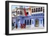 Ghats at Holy Pushkar Lake and Old Rajput Palaces, Pushkar, Rajasthan, India, Asia-Godong-Framed Photographic Print