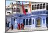 Ghats at Holy Pushkar Lake and Old Rajput Palaces, Pushkar, Rajasthan, India, Asia-Godong-Mounted Photographic Print