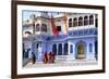 Ghats at Holy Pushkar Lake and Old Rajput Palaces, Pushkar, Rajasthan, India, Asia-Godong-Framed Photographic Print