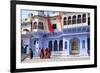 Ghats at Holy Pushkar Lake and Old Rajput Palaces, Pushkar, Rajasthan, India, Asia-Godong-Framed Photographic Print