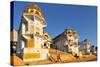 Ghats at Holy Pushkar Lake and Old Rajput Palaces, Pushkar, Rajasthan, India, Asia-Godong-Stretched Canvas