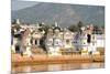 Ghats at Holy Pushkar Lake and Old Rajput Palaces, Pushkar, Rajasthan, India, Asia-Godong-Mounted Photographic Print