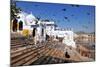 Ghats at Holy Pushkar Lake and Old Rajput Palaces, Pushkar, Rajasthan, India, Asia-Godong-Mounted Photographic Print